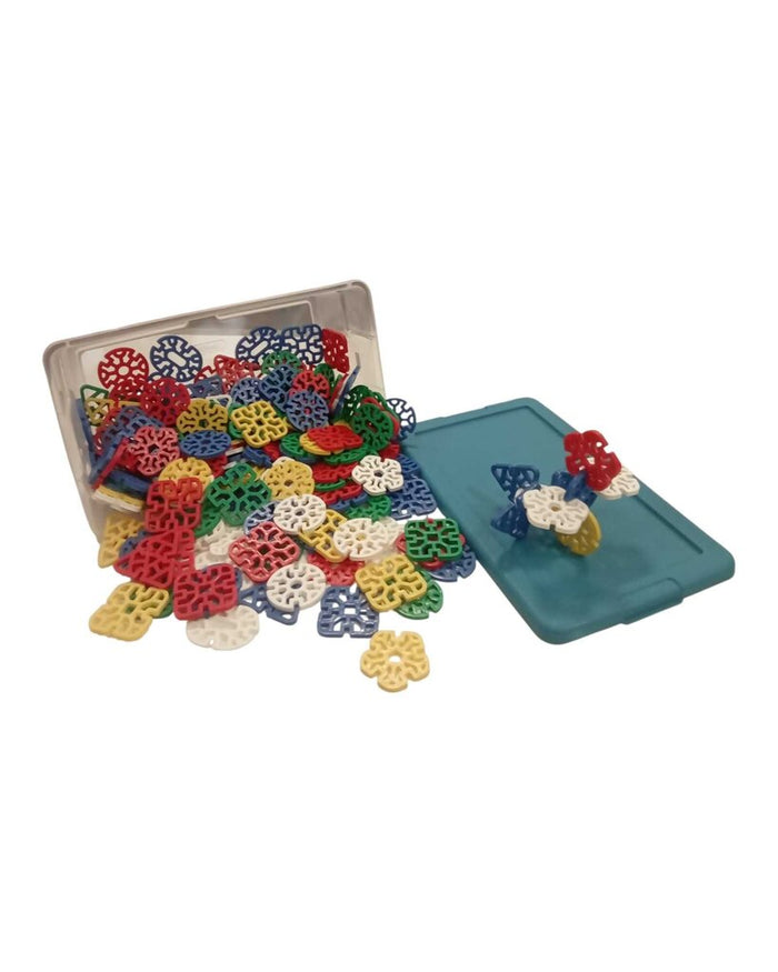 173 Piece Play Build Interlocking Waffle Blocks