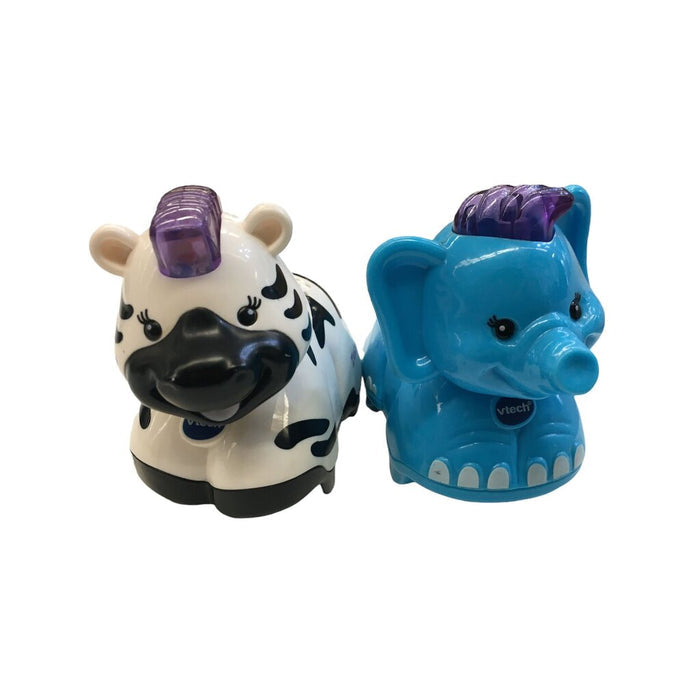 2pc Cars (Zebra/Elephant)