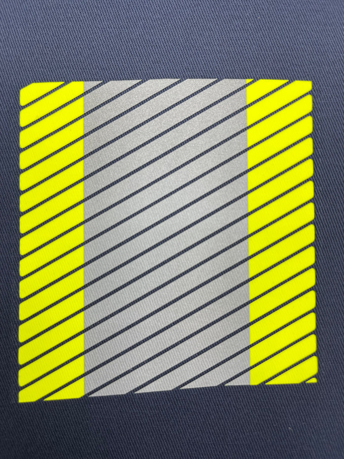 4" Y/S/Y FR Segmented Heat Applied Reflective Striping
