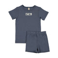 Abstract Vine Short Sleeve Lounge Set