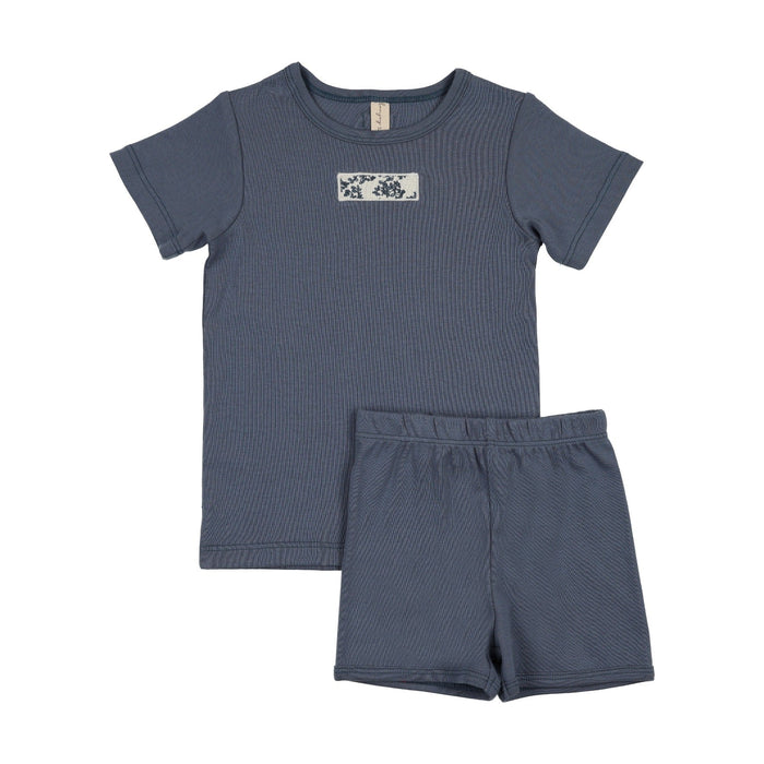 Abstract Vine Short Sleeve Lounge Set