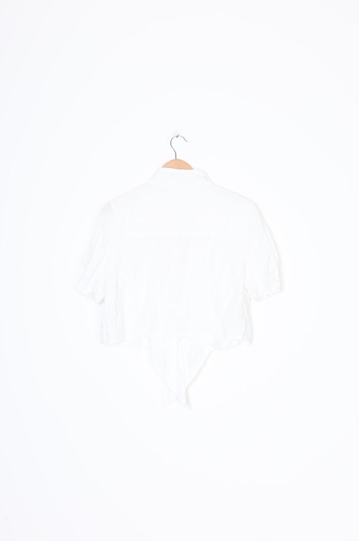 Aere Womens White Top Size 12