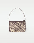 Off-model front view of the animal print Alora Bag.