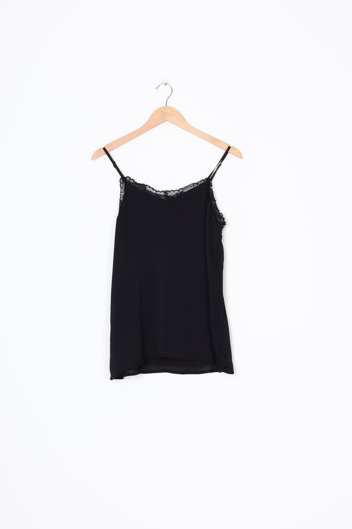 Amaya Womens Black Top Size 8