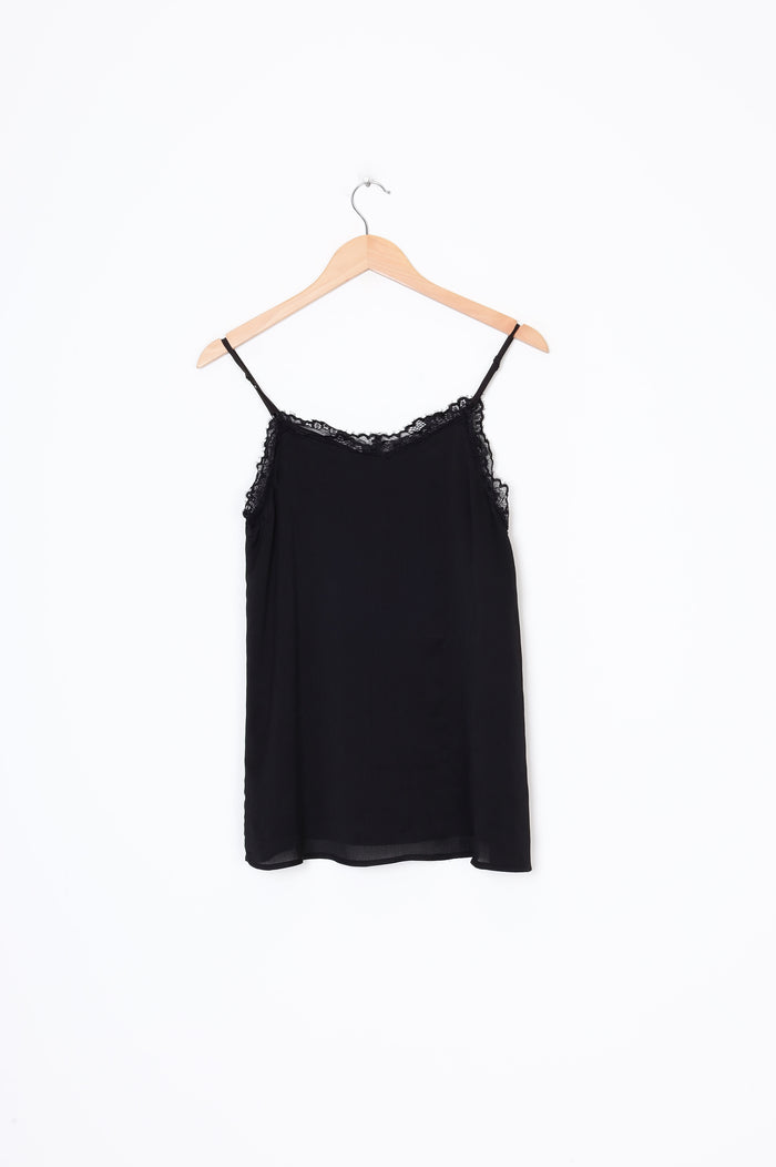 Amaya Womens Black Top Size 8
