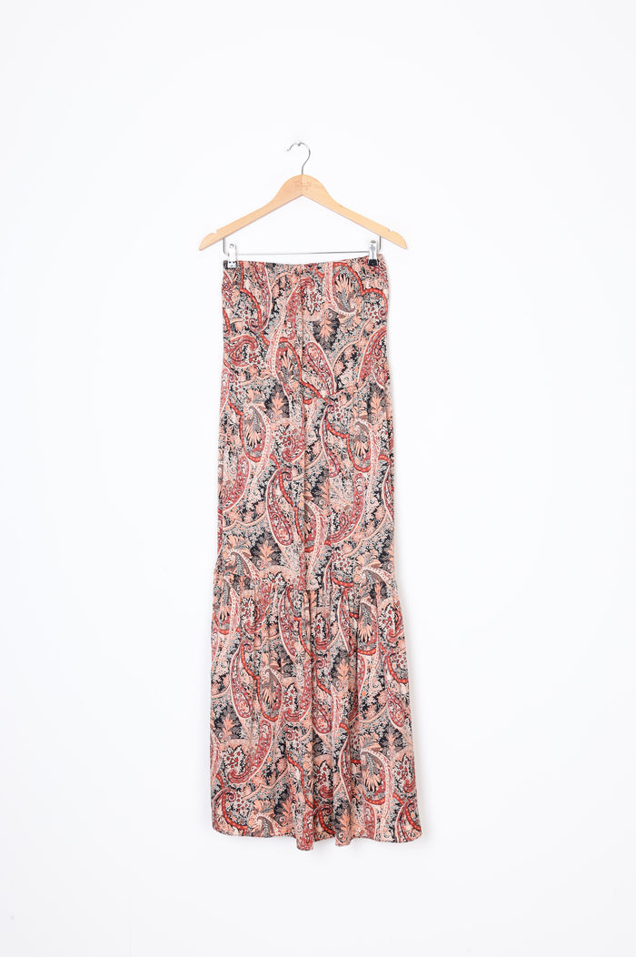 Amaya Womens Brown Maxi Skirt Size 8
