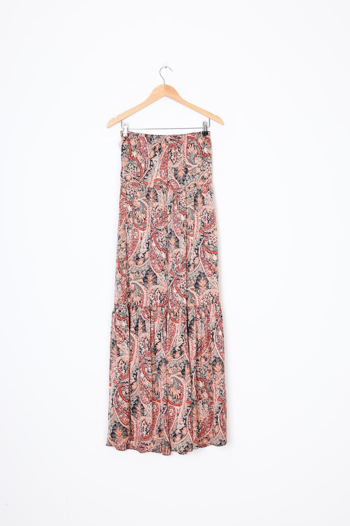 Amaya Womens Brown Maxi Skirt Size 8