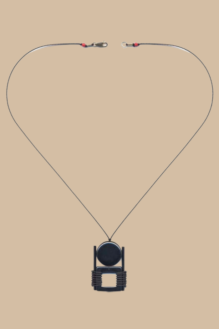 Anni Albers- Black Pendant Necklace