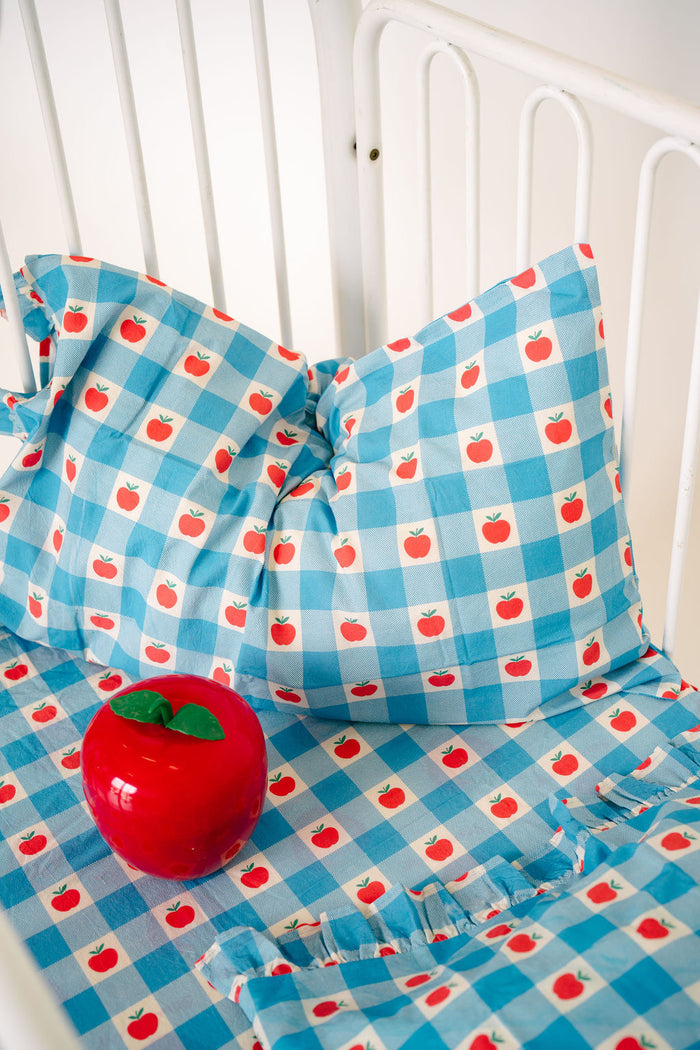 Apple Patch Frill Pillowcase