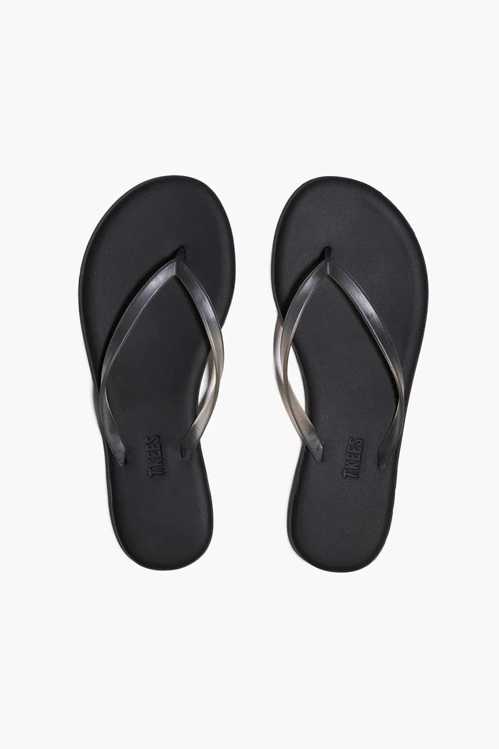 Aqua Lily Rubber Flip Flop Footwear Tkees