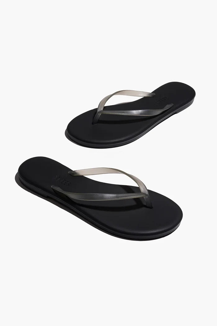 Aqua Lily Rubber Flip Flop Footwear Tkees