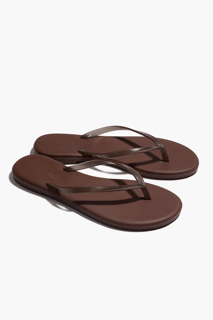 Aqua Lily Rubber Flip Flop Footwear Tkees