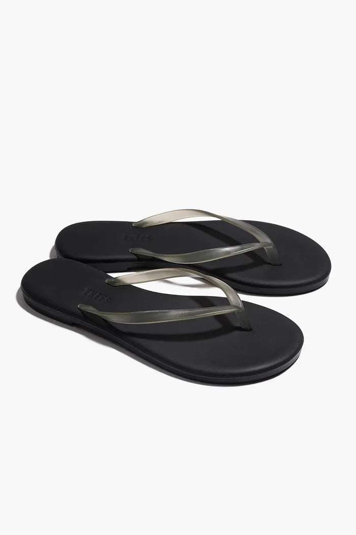 Aqua Lily Rubber Flip Flop Footwear Tkees
