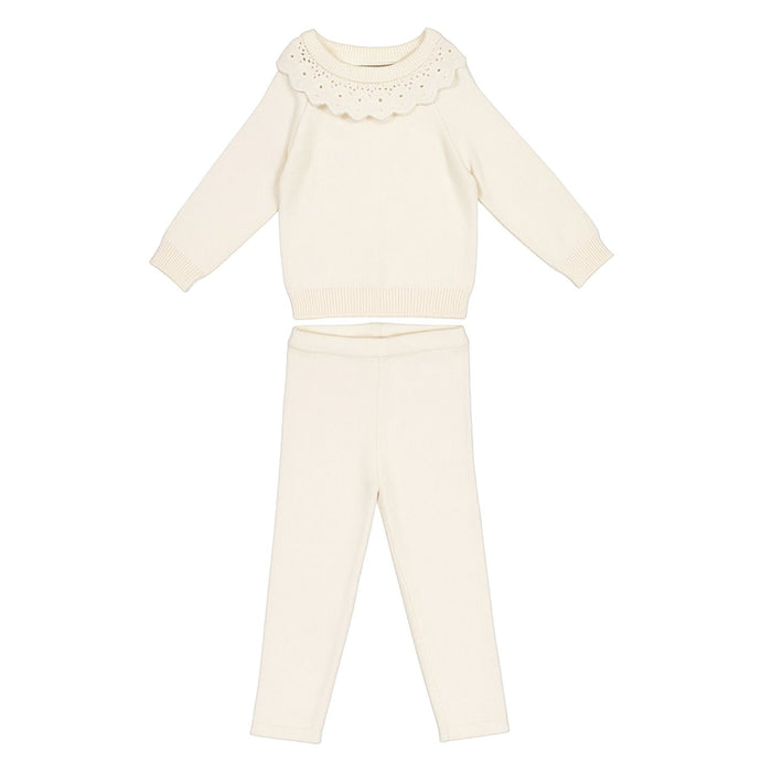 Argyle Knit Set Ruffle