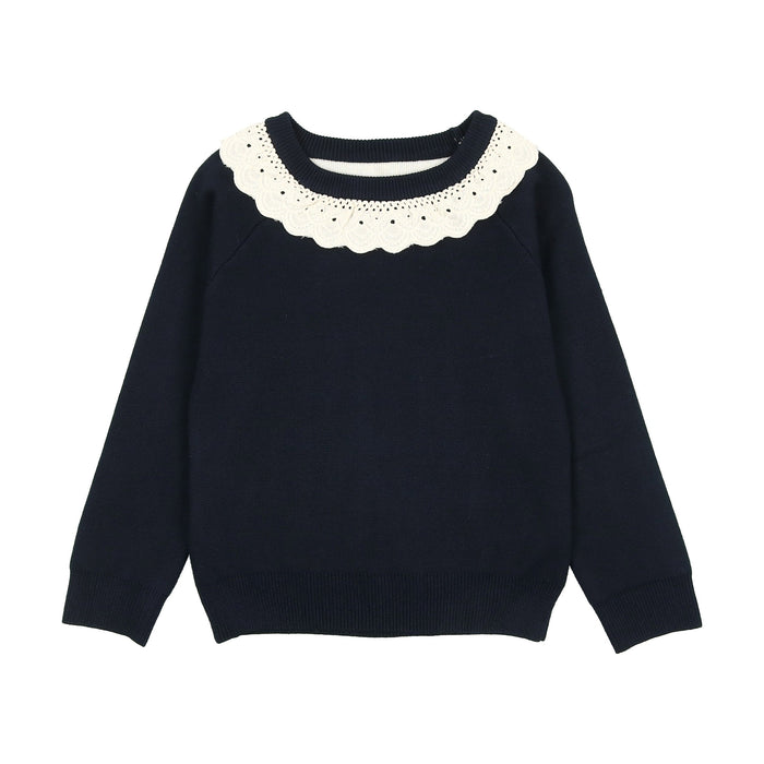 Argyle Knit Sweater Ruffle *see note
