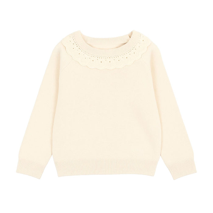 Argyle Knit Sweater Ruffle *see note