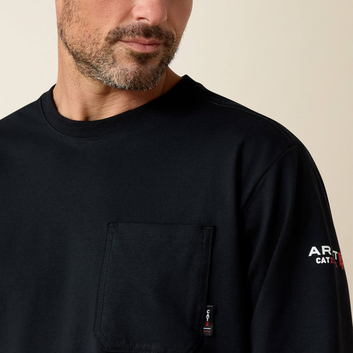 Ariat FR Black Stretch Logo T-Shirt 10039295