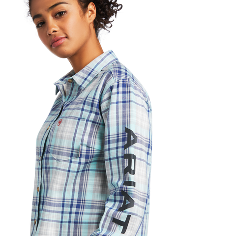 Ariat FR FR Sabine Aqua Sky Work Shirt 10039657