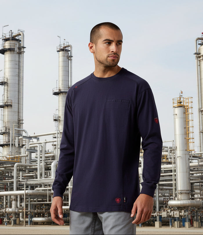Ariat FR Navy Air Crew T-Shirt 10022327