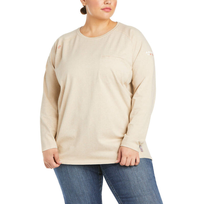 Ariat Women's FR Sand Air Crew Long Sleeve T-Shirt 10031020