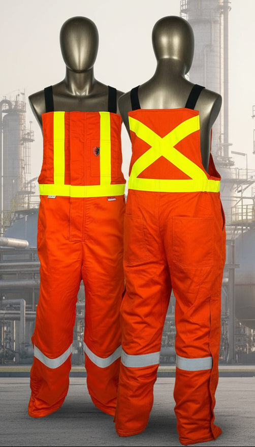 Atlas Orange Men's Guardian FR/AR OSHA Insulated Bibs 2152OR