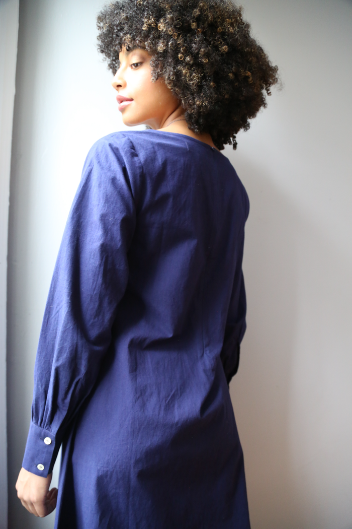 Ave Boat Dress in Blue Depth