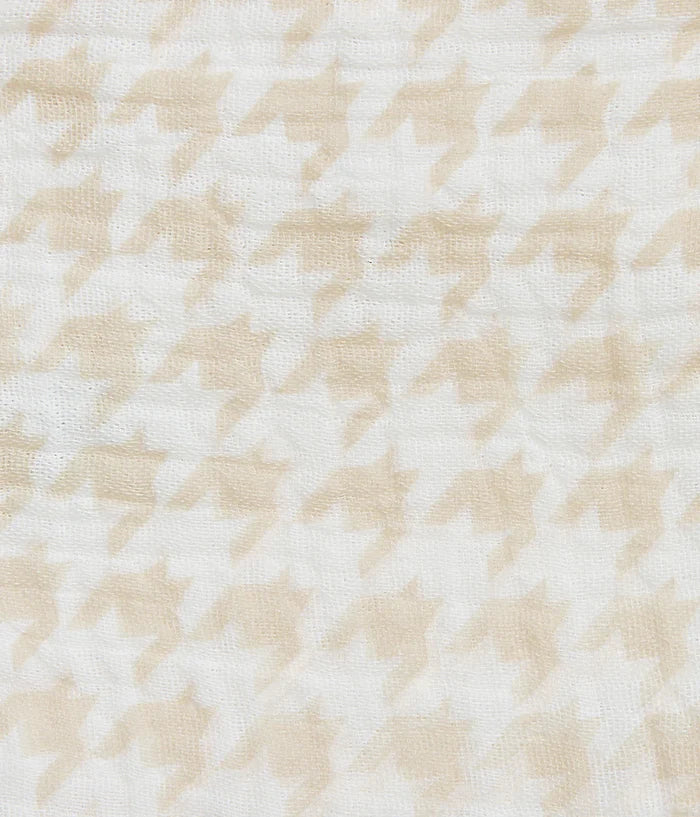 Baby Bath Bundle | Hooded Towel, Wash Cloth | Houndstooth