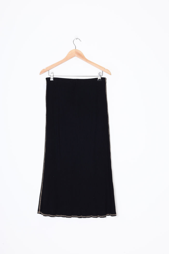 Bassike Womens Black Skirt Size M