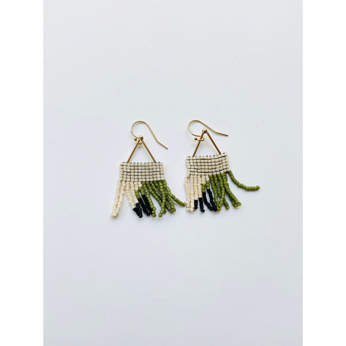 Beaded Fringe Earrings