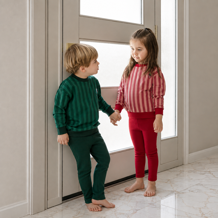 Beaded Stripe Sweatset
