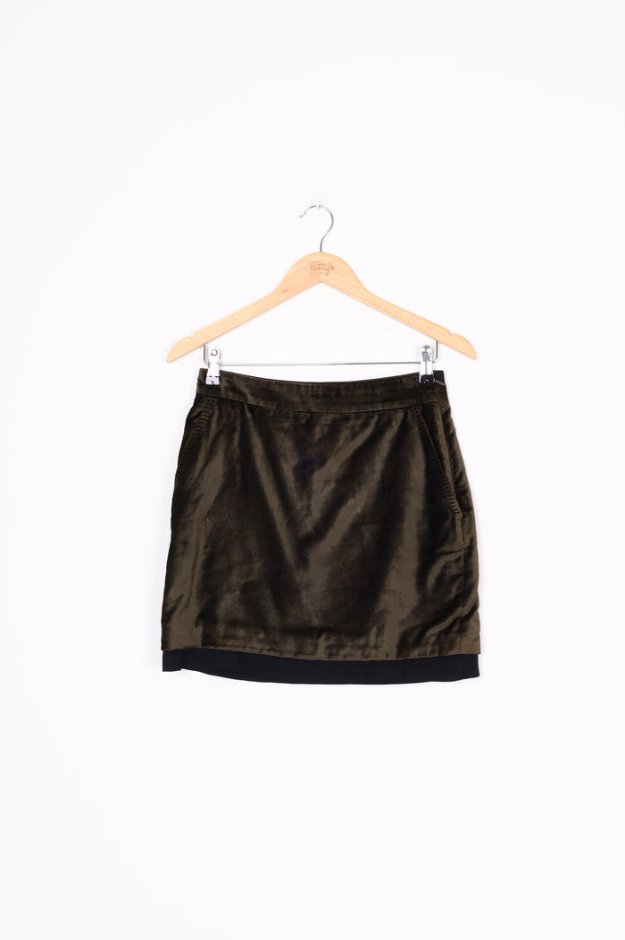 Black Label Paul Smith Womens Green Mini Skirt Size 40