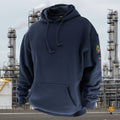 Black Stallion AR/FR Navy Pullover Hooded Sweatshirt JF1340-NV