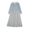 Blooming Elegance Peter Pan Robe Cardigan Set