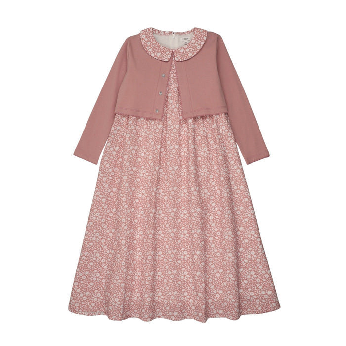 Blooming Elegance Peter Pan Robe Cardigan Set