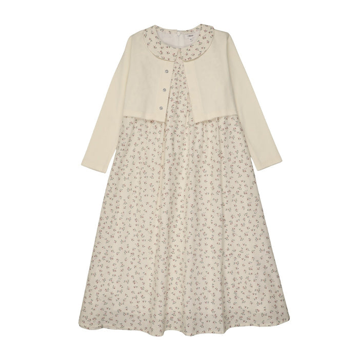 Blooming Elegance Peter Pan Robe Cardigan Set