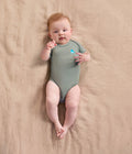 Bodysuit Short Sleeve Viscose from Bamboo Deep Olive