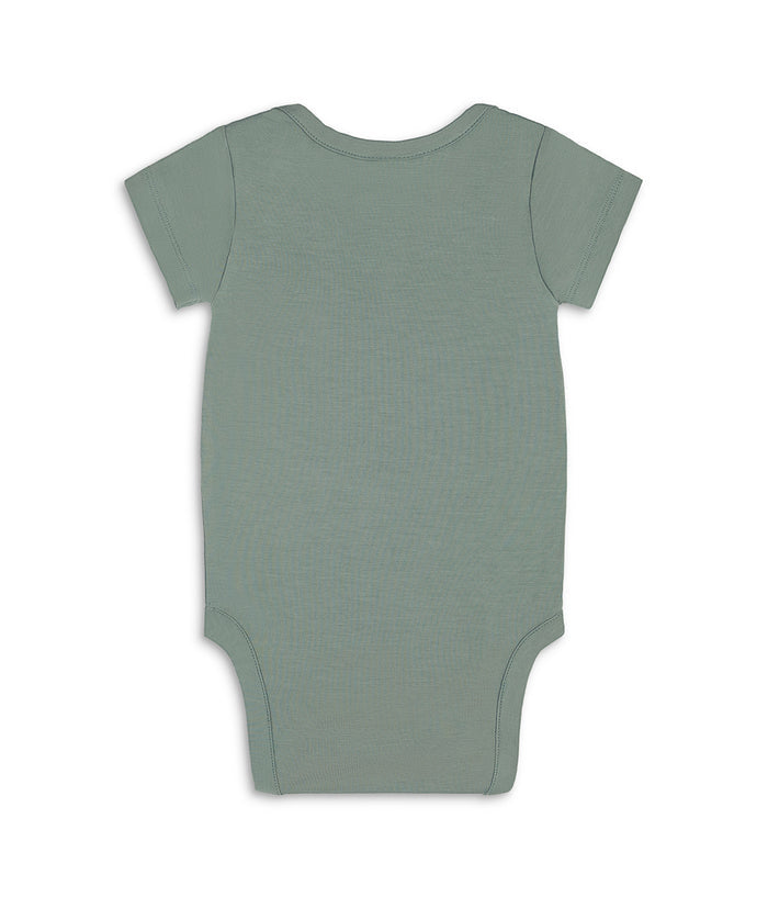 Bodysuit Short Sleeve Viscose from Bamboo Deep Olive