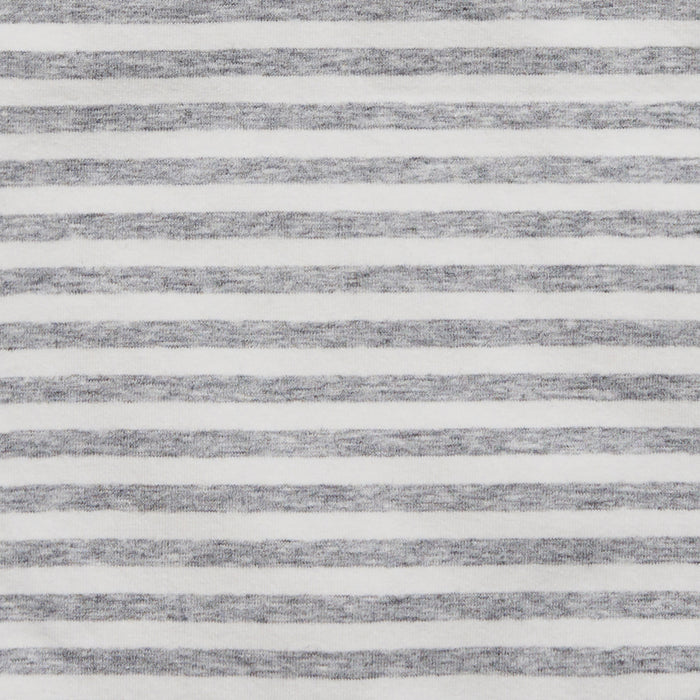 Bodysuit Sleeveless Cotton Grey Stripe