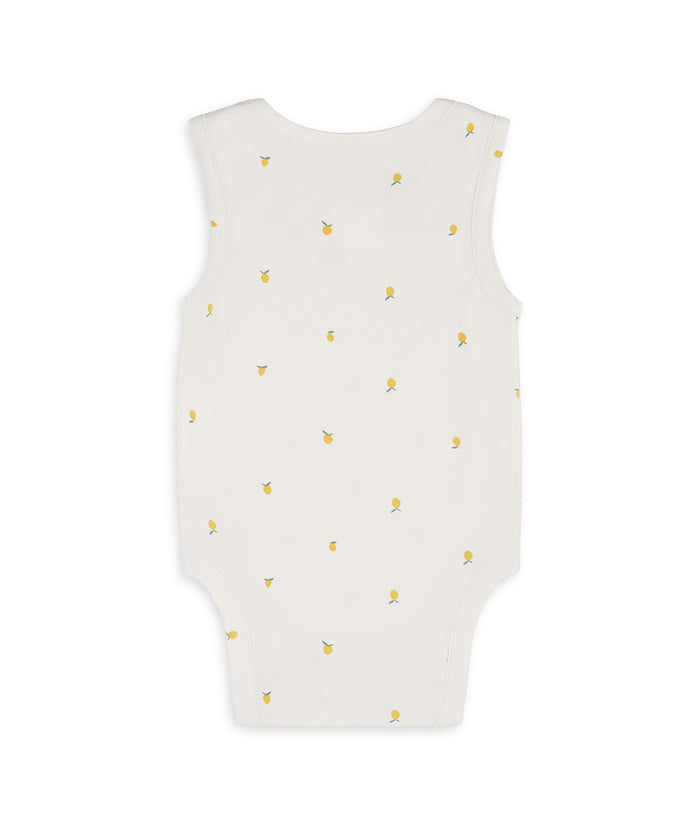 Bodysuit Sleeveless Viscose from Bamboo Cream Lemons