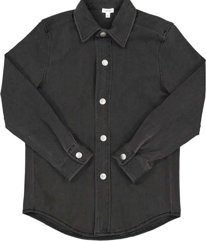 Boy Collar Denim Shirt