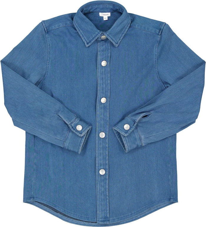 Boy Collar Denim Shirt