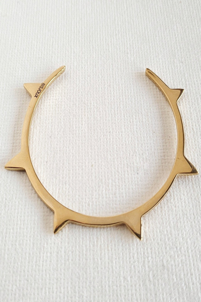 Brass Spike Bangle