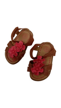 Brown/Pink Flower Sandles