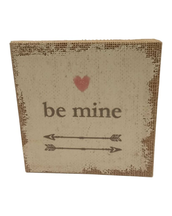 Burlap wall hanging