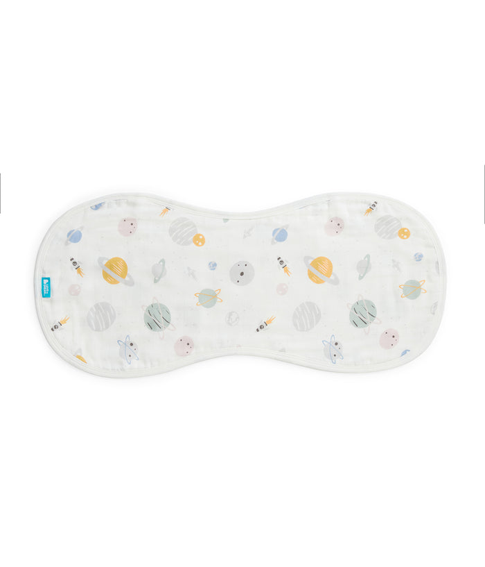 Burp Cloth 2 Pack Muslin Blush Rocket