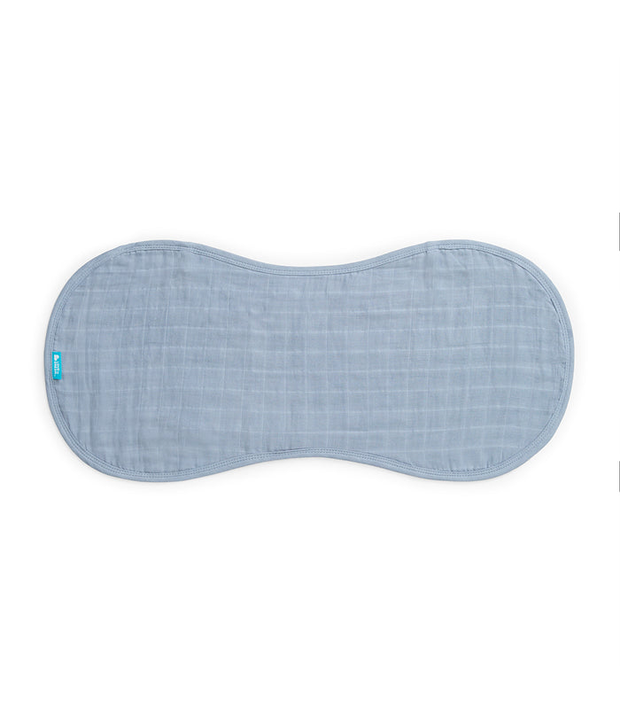 Burp Cloth 2 Pack Muslin Mist Blue Rocket