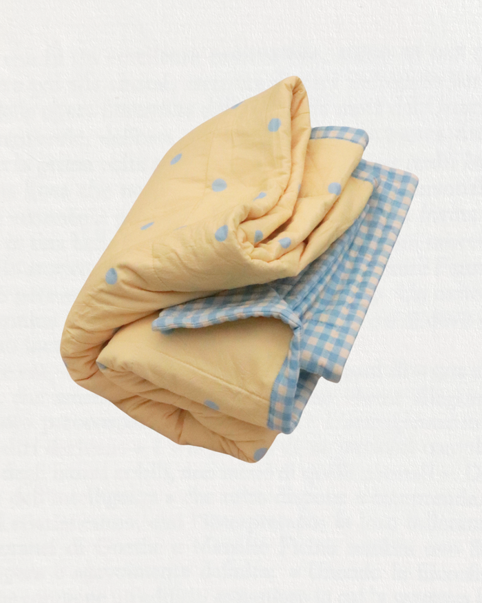 Butter Dot Reversible Quilt