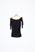 Caitlin Crisp Womens Black Top Size 8