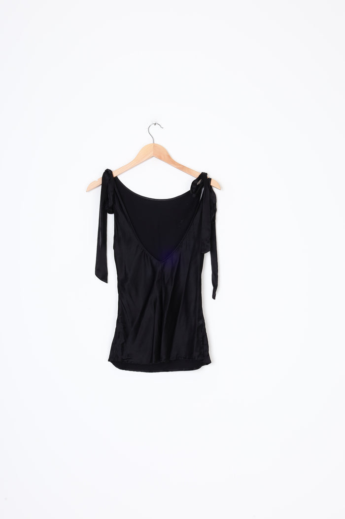 Caitlin Crisp Womens Black Top Size 8