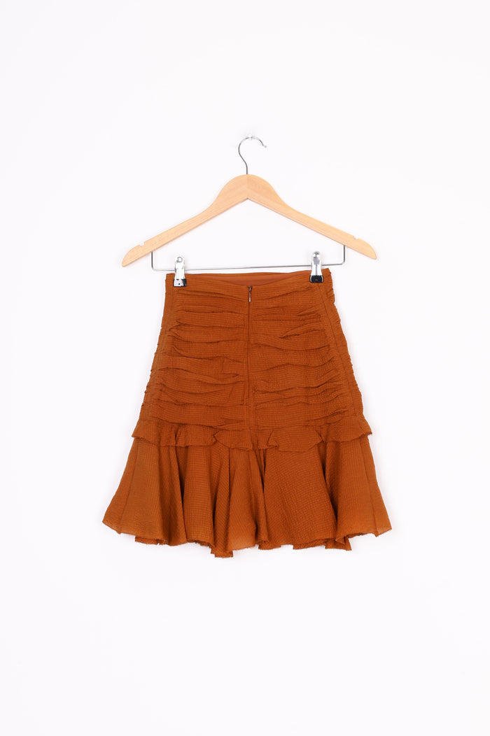 Camilla & Marc Womens Brown Mini Skirt Size 6